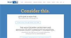 Desktop Screenshot of highcountryunitedway.org